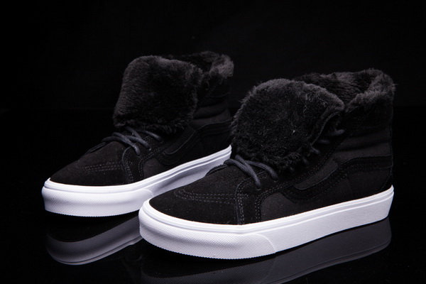 Vans High Top Shoes Lined with fur--004